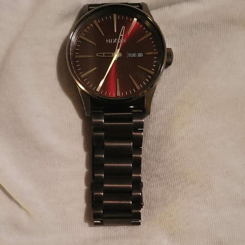 Nixon Black and Red Watch